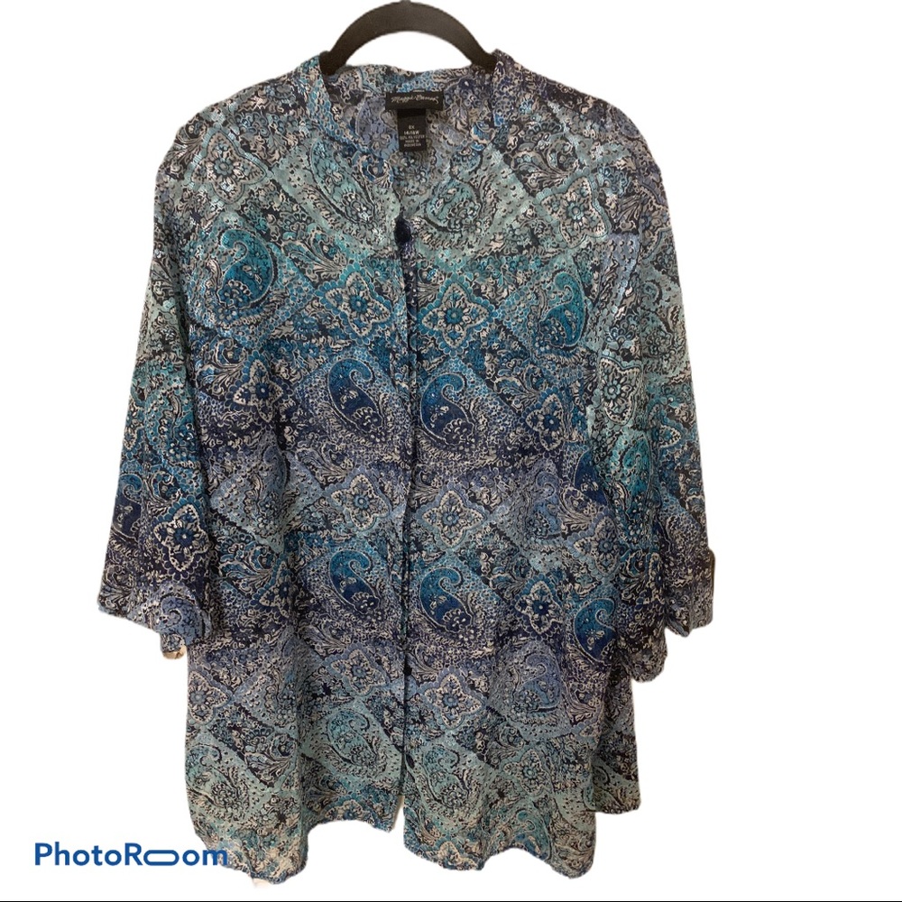 Maggie Barnes shirt jacket size 14/16W